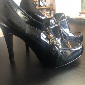 BCBG Patent Leather Booties
